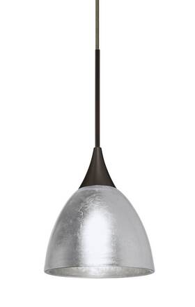 1xt-1758sf-br Besa Lighting Divi-one Light Cord Pendant-3.38 Inches Wide By 2.63