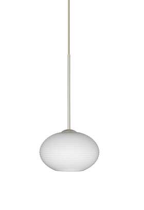 1xt-561207-led-sn Besa Lighting Lasso Pendant Satin Nickel