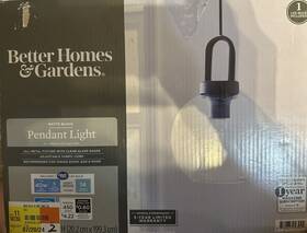 586822963 Better Homes & Gardens And Globe Pendant Light Black Finish