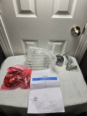 Better Homes & Gardens 785247256884 And Pendant Light Fixture Brushed Nickel Clear Glass Shade