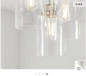 St19 Better Homes & Gardens 810665023005 Three Tier Flushmount Ceiling Light Gold Color With 3 Bulb Included New