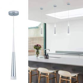 Bewamf 793610300362 Modern Mini Island Pendant Light With Acrylic Shade Led Cone Contemporary Pendan