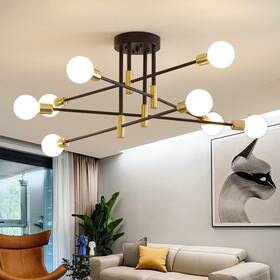 Biewalk 190949988795 Sputnik Chandelier Mid Century Modern Nordic Pendant Lighting 8 Lights Ceil Inch