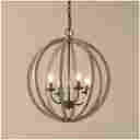 Bih Designs Rustic 4 Light Orb Chandelier Globe Pendant Lamp Ceiling Fixture Home Lighting O 0742889408774