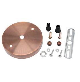 Binifimux 733424953439 2-pack Copper Tone Ceiling Canopy Lamp Lights Holder