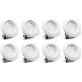 B609ww-8 Bioluz Led 6 Inch 8 Pack Brightest Retrofit Ceiling Light Fixture 120w Replacement Dimmable L