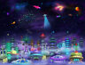 Birg93-p24 Wallhogs Space City Glossy Poster
