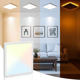 Ls-cl-i18w-dim-ykbk Blnan Ls-cl-i18w-dim-ykbk/n 9 Inch Square Led Ceiling Light Dimmable Flush Mount With Remote White