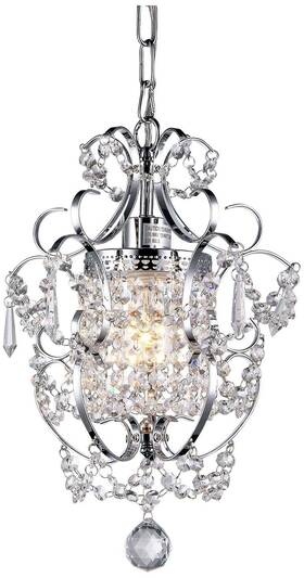 Pd-rl4028 Blue Space Jess Crystal Chandelier 1 11 Inch X 15 - Scratch And Dent