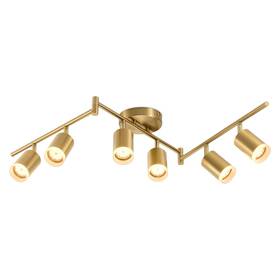 Bocl-017 Bojim 6 Light Gold Track Lighting Kit Modern Led Fixtures Ceiling
