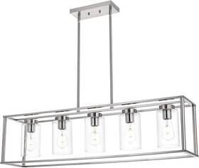 18-1811-5-sn Bonlicht 5 Light Chandelier-lower Price To Cover Shipping Cost