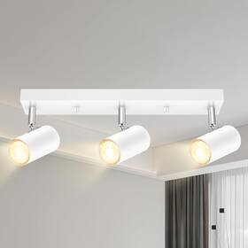 C0402us Boostarea Plug In Track Lighting 3 Light Ceiling Kit White Way Modern Wall Spot