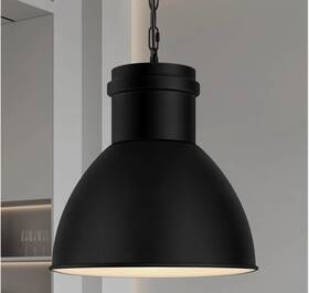 C1351 Boostarea Black Pendant Light 10.6 Inch Large Metal Shade 70.9ftft Adjustable Chain Length