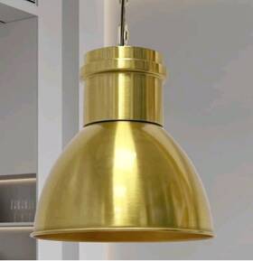 C1353 Boostarea Modern Gold Pendant Light - 10.6 Inch Industrial Metal Hanging Lamp New