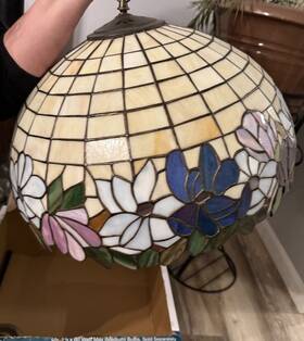 21838382 Branded Tiffany Vintage Style Pendant Lamp Stained Glass Hanging Ceiling Light 6 Lights
