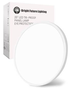 Bfl20-d500h25-40w Bright Future Lighting 1pack 20 Inch Large Led Flush Mount Ceiling Light 40w 4350lm 3000k/4000k/60