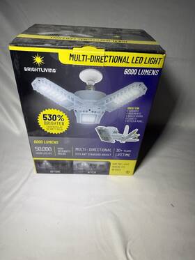 3-leaf Bright Living 079902815203 Brightliving 6000 Lumens Multi-directional Led Garage Light New