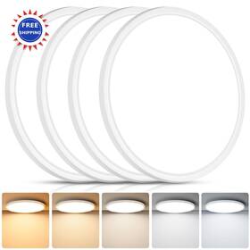Xd300-09 Brightever Ceiling Lights 12 Inch 4 Packs Slim 24w Dimmable 5 Color Selectable Led