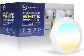 Brightlux 714176038179 12 Pack 4 Inch Flush Mount Ceiling Light Recessed Lighting Led Disk Lights