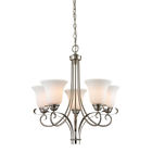 1005ch Brighton Light Lighting Chandelier Brushed 20 Cornerstone 5 Nickel