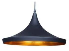B6002bg Bromi Design B6002b Black And Gold Single Light Pendant Aluminum Industrial