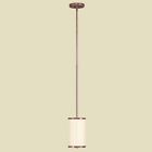 6270-70 Bronze Mini Park Pendant Livex . Ridge - Vintage 6 Diam.