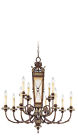 8829-64 Bronze 12 Palacial Fixture Lights Chandelier Livex Ceiling Manor Bristol