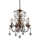 Mn-chu016aw Bronze Chandelier Walnut Ceiling Rovinia 4 Aged Vaxcel Crystal Light