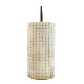 Brl110114 Bruck Lighting Inc. Sierra Glass / Mesh Industrial Pendant Amber