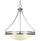 617610 " Brushed Chandelier Contemporary 16 Af Lighting 3light Fluorescent Nickel