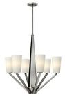 4136bn Brushed Hinkley Chandelier Lighting 1 Light Victory Tier 6 Nickel