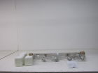 2104-5v Brushed Nickel Glass Vanity Frame Steel -lite Missing Light