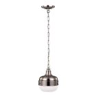P1282pn-bs Brushed Steel Feiss - Pendant Nickel Mini 1-light Polished