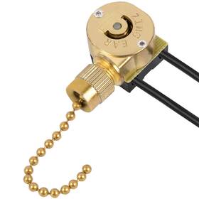 Ze-109m Bsentster Pc7214 Ceiling Fan Switch Zing Ear Pull Chain On/off Light Brass