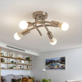 S-gdd-002 Buxvrcs Semi Flush Mount Ceiling Light Fixture Modern Sputnik Chandelier Lig