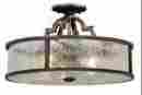 C0030 Simone Vaxcel Lighting Semi-flush Mount Light In Venetian Bronze 884656728873