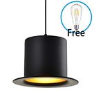 C2082 Battaa Black Hat Shape Industrial Chandelier New Design Meta