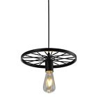 C6001 Battaa Wrought Iron Black Wheel Axle Shape Chandelier New Desig