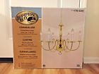 C872bb06 Hampton Bay Williamsburg Polished Brass Finish Chandelier New 694753090090