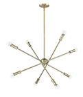 Ca601ab Modern Light Chandelier In Antique Brass Sputnik Update Remode