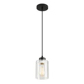 Cafulam 791974396908 Modern Black Farmhouse Pendant Light With Glass Shade Industrial Ligh
