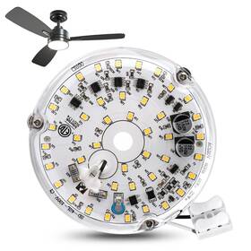 17137646465559 Calidaka 4 Inch 18w Universal Ceiling Fan Light Kit Diameter About 3.94 White