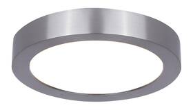 5cct Canarm 062345514284 5-inch Led Round Disc Light Brushed Nickel 10w Dimmable 2700k-5000k