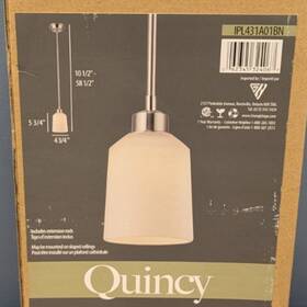 Ipl431a01bn Canarm Quincy 1-light Led Pendant With Extension Rods Brushed Nickel