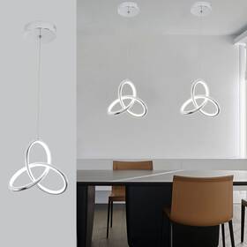 Caneoe 774388465330 Small Modern Led Pendant Light 5500k Cold White Kitchen Island