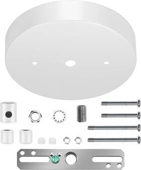 Canomo 726972370285 5 1/8 Inches Ceiling Lighting Canopy Kit 5.125 Inch 1 Pack White