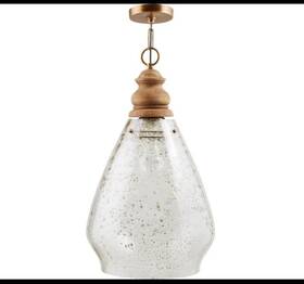 330418lw Capital Jaye Pendant 1-light 100 Watts Light Wood Large Glass Globe