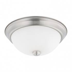214721bn Capital Lighting Homeplace 11 Inch Brushed Nickel Flush Mount Ceiling 2 Light New