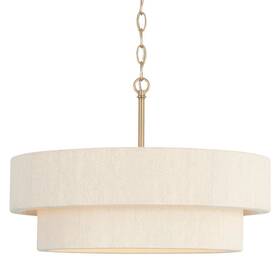 349841ma Capital Lighting 349841 Delaney 4 Light 20 Inch W Pendant - Brass