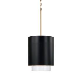 353011rk Capital Lighting 353011 Weller 12 Inch W Pendant - Black